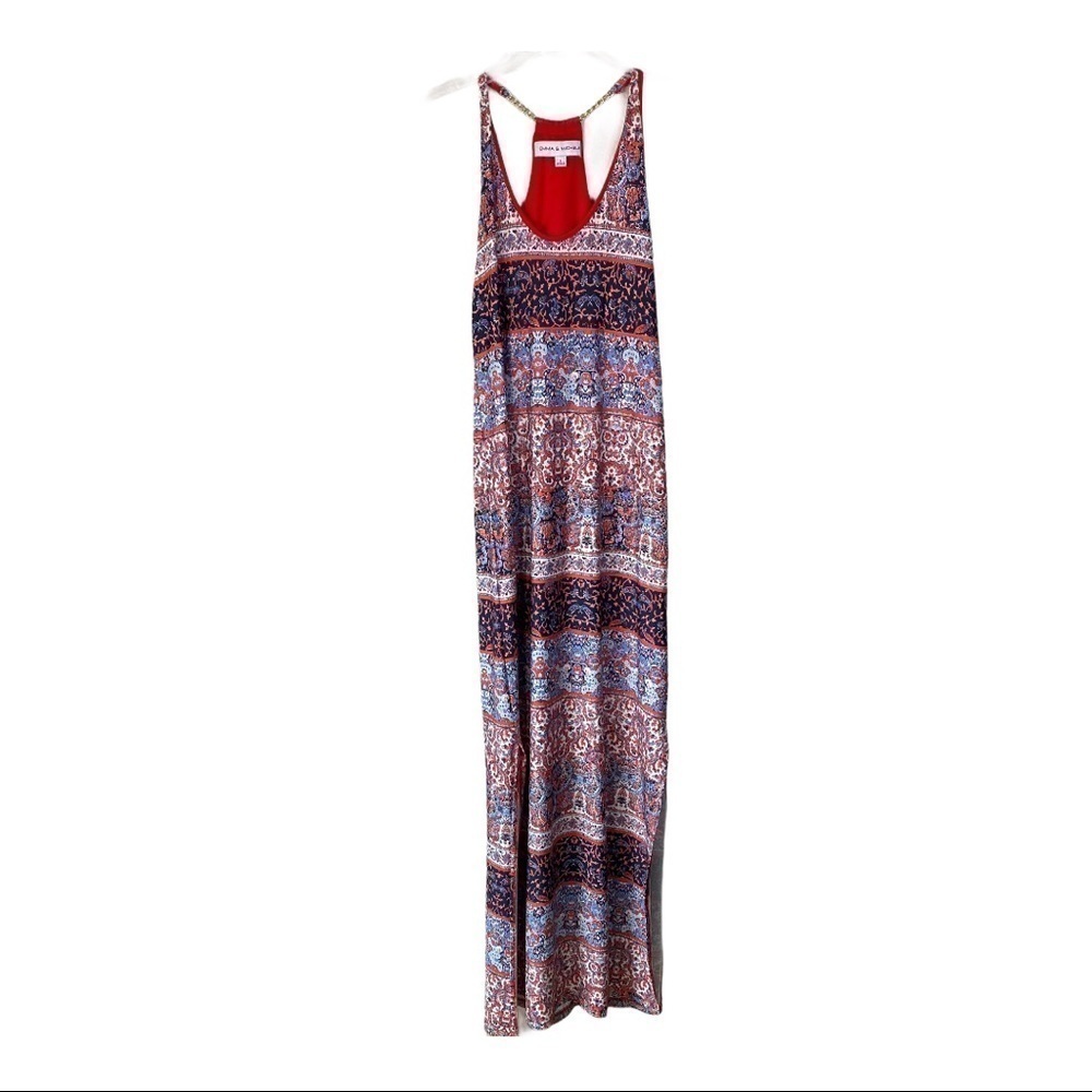 Emma & Michele Long Maxi Chain Dress Size S